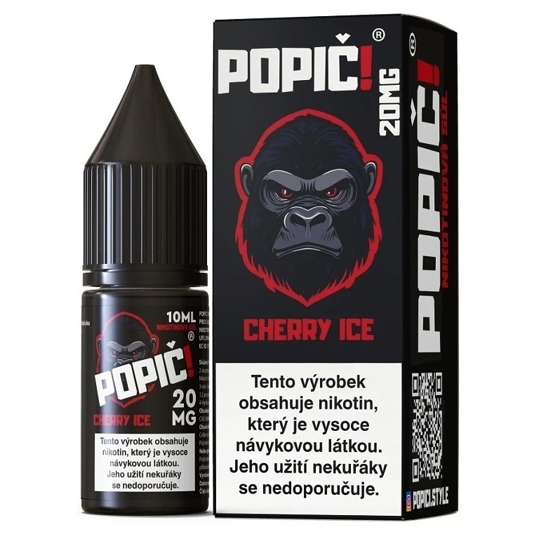 Popič! E-liquid Salt Cherry Ice 10ml 20mg