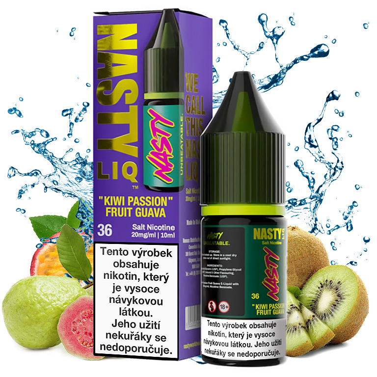 Nasty LIQ Salt Kiwi Passion Fruit Guava 10ml 20mg