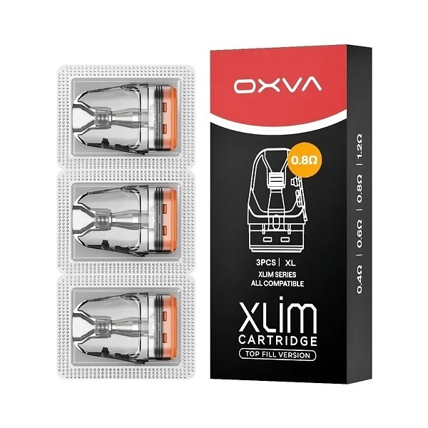 OXVA Xlim CL Pod Top Fill cartridge 0,8 ohm 2 ml 3 ks