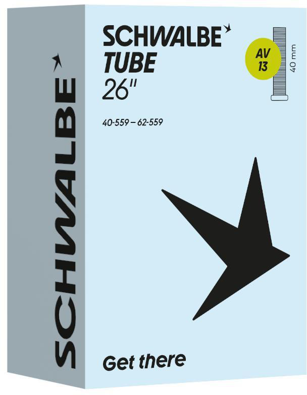 SCHWALBE duše 13 (26"), 40/62-559, AV 40 mm, STANDARD, BUTYL, 190 g