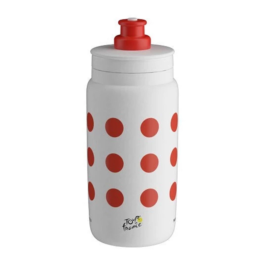 ELITE láhev FLY TEAM, TOUR DE FRANCE RED POLKA DOT, 550 ml