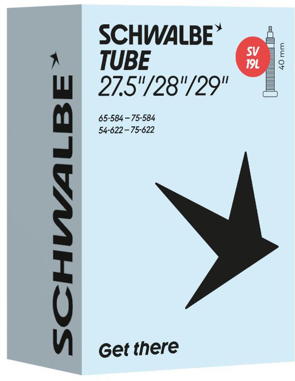 SCHWALBE duše 19L (27.5"/28"/29"), 54/75-584/622, SV 40 mm, BUTYL, 275 g