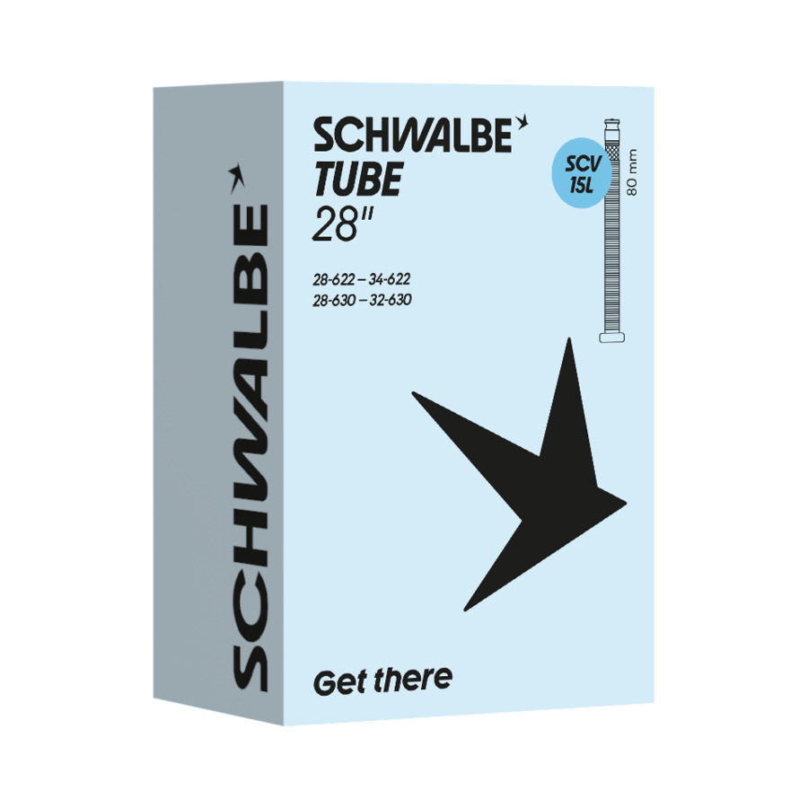 SCHWALBE duše 15L 28", 28/32-622/630, SCV=Clik Valve 80 mm, BUTYL, 135 g