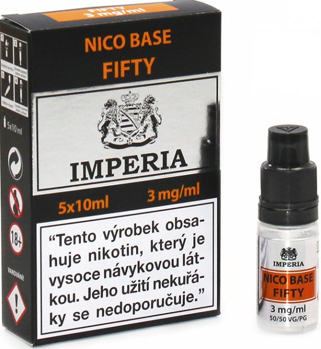 Báze Imperia PG/VG (50/50) 5x10ml, 3mg