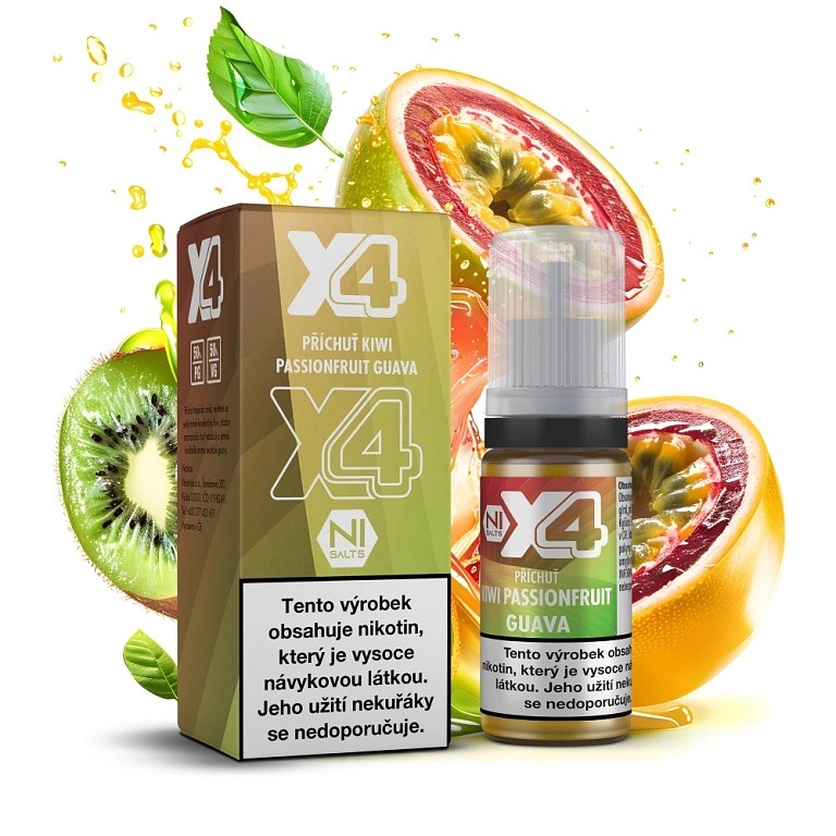 X4 Bar Juice Kiwi Passionfruit Guava 10 ml 10 mg