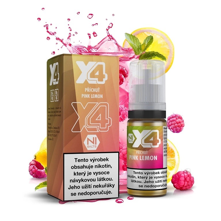 X4 Bar Juice Pink Lemonade 10 ml 20 mg