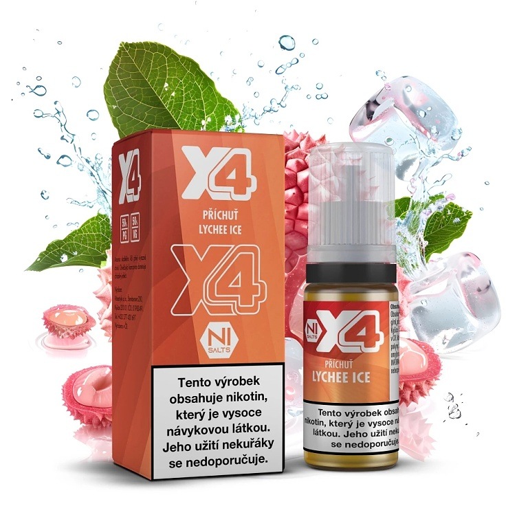 X4 Bar Juice Lychee Ice 10 ml 10 mg