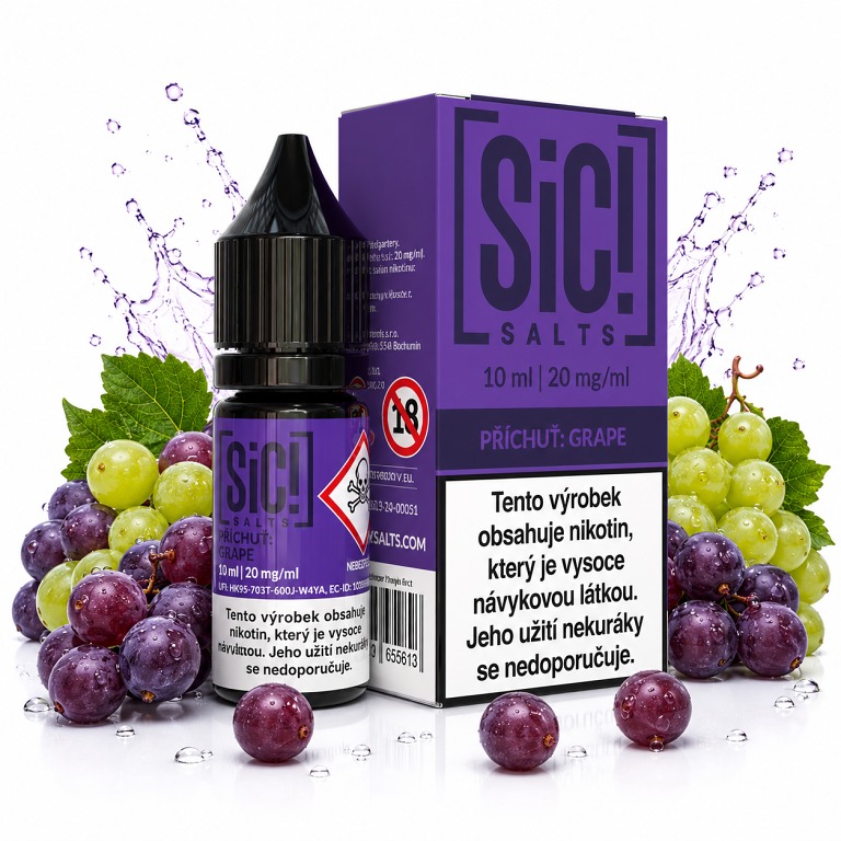 Sic!Salts Salt Grape Ice 10 ml 20 mg