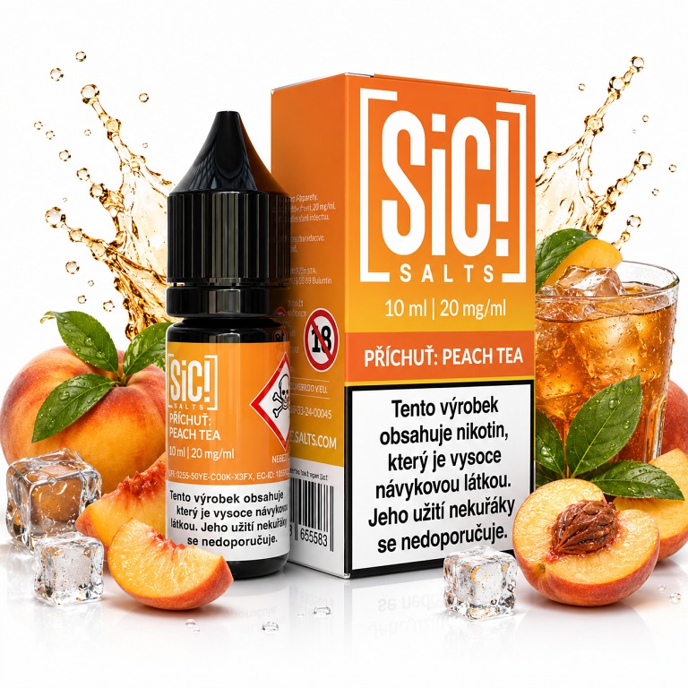 Sic!Salts Salt Peach Tea Ice 10 ml 20 mg