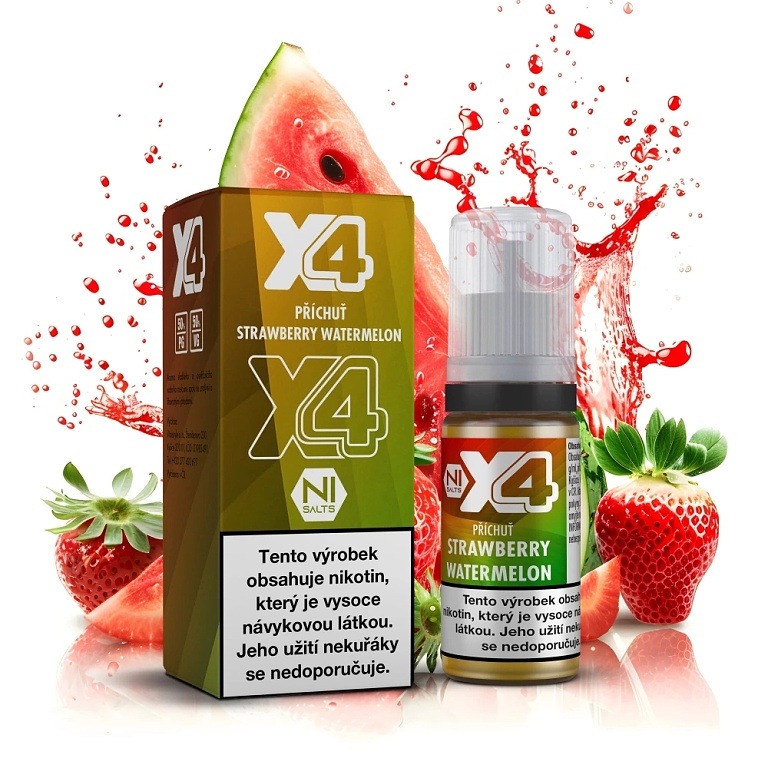 X4 Bar Juice Strawberry Watermelon 10 ml 20 mg