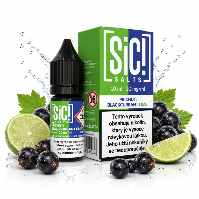 SIC!Salts Blackcurrant Lime 10 ml 20 mg