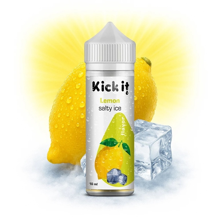 KickIt Salty Lemon Ice Shake & Vape 10ml