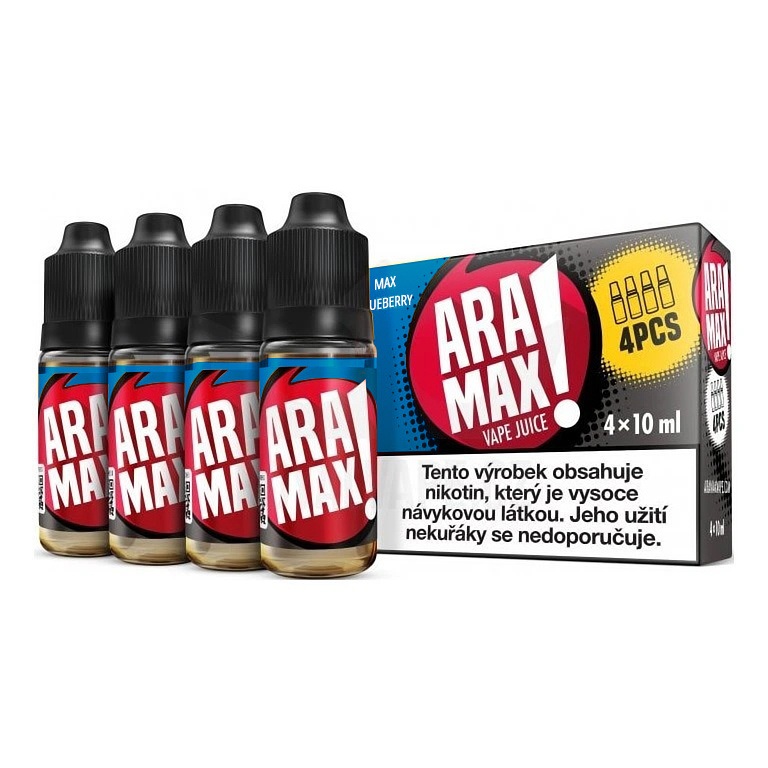 Aramax 4Pack Max Blueberry 4 x 10 ml 3 mg