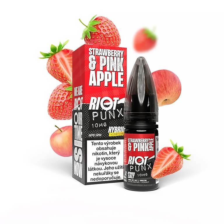 Riot Hybrid Salt Strawberry & Pink Apple 10 ml 10 mg