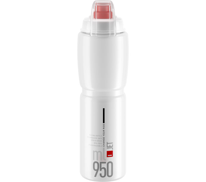 ELITE láhev JET PLUS čirá/červené logo, 950 ml