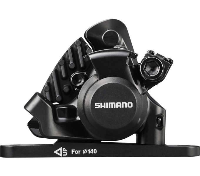 SHIMANO brzda Sil-ostatní BR-RS305 kot (hydr) třmen přední flat mount polymer + chladič pro 140 RT