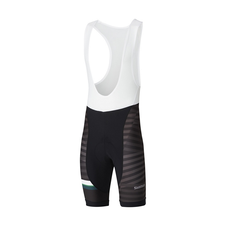 SHIMANO TEAM kraťasy s laclem, černá/zelená, XXL