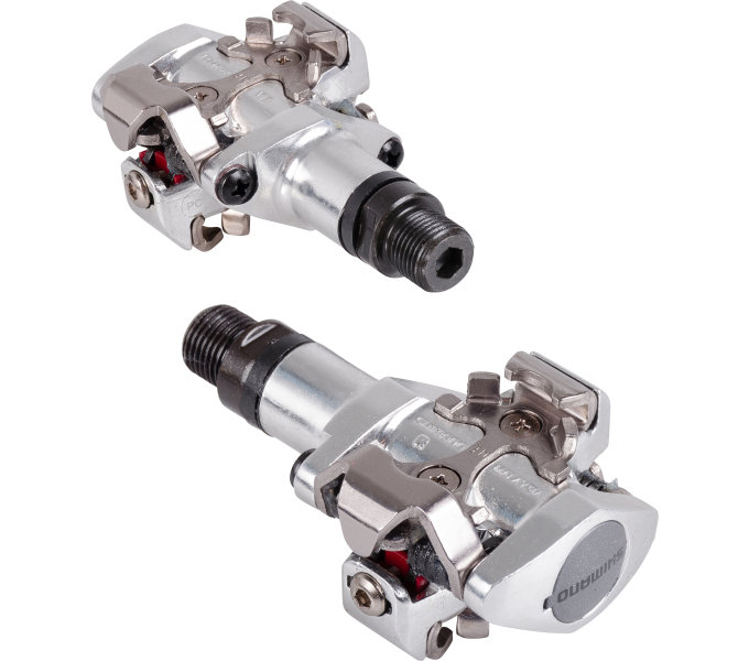 SHIMANO pedály MTB-ostatní PD-M505 SPD zarážky SM-SH51 bez odrazek stříbrná
