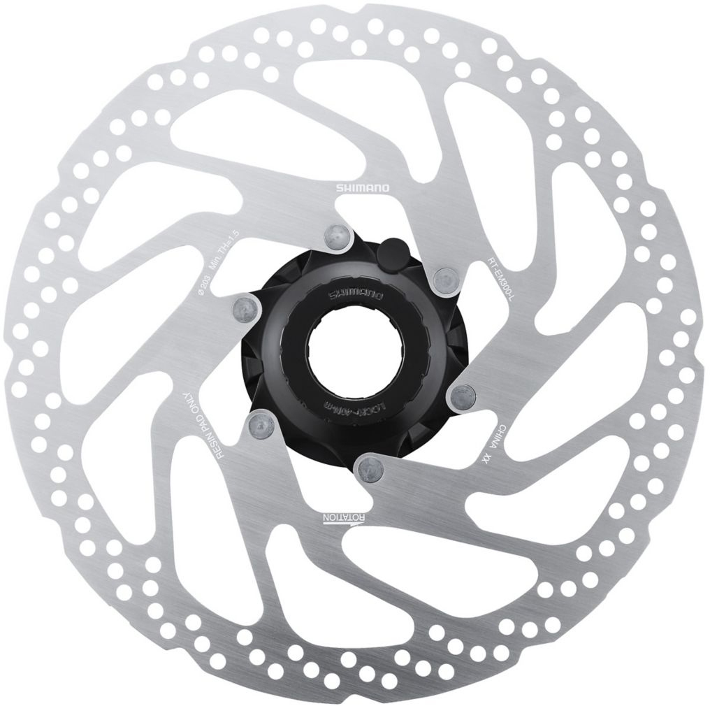 SHIMANO E-BIKE SYSTEMS brzdový kotouč RT-EM300 center lock 203 mm + lock ring bal