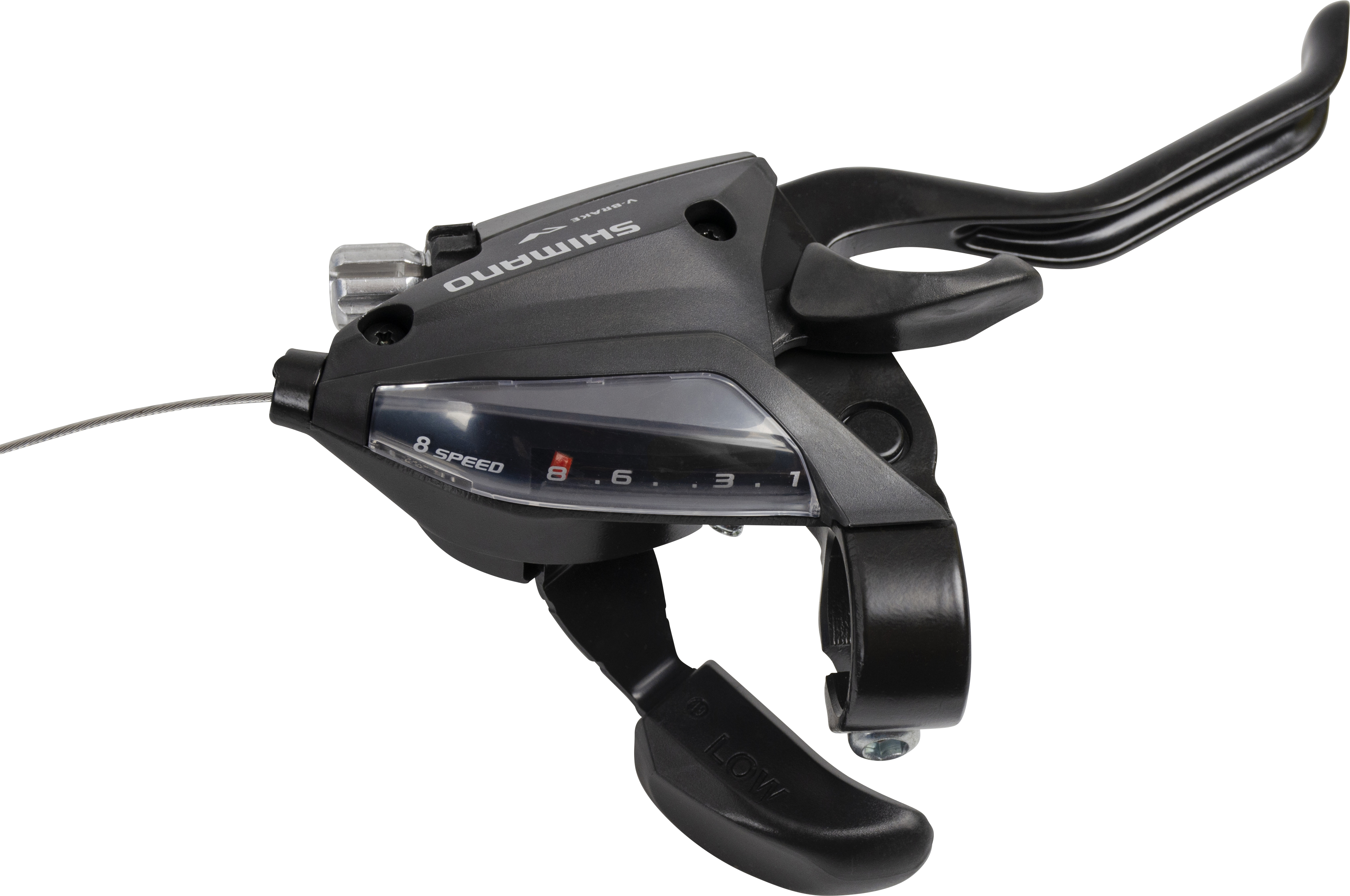 SHIMANO řad/brzd páčka ALTUS ST-EF500 pravá 8 rychl pro V-brz černá 4 prst