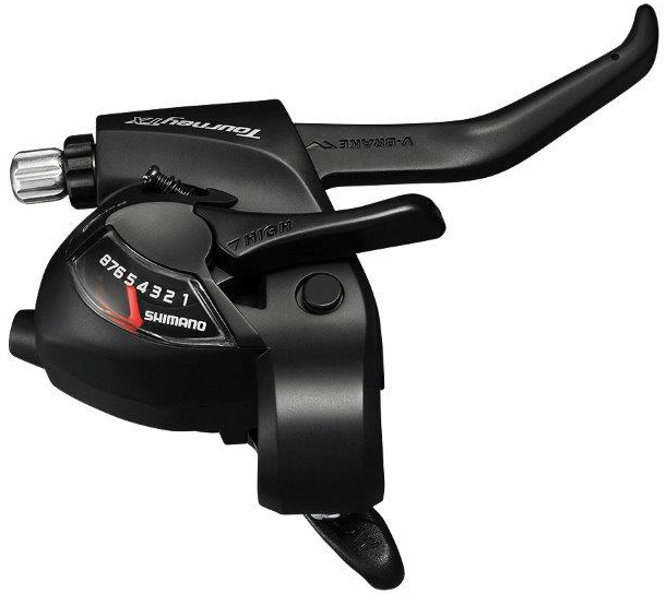 SHIMANO řad/brzd páčka TOURNEY ST-RX800 pravá 8 rychl pro V-brz černá 2 prst