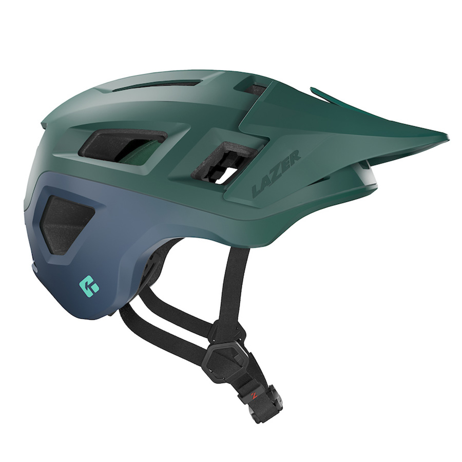 LAZER MTB přilba COYOTE KinetiCore, zelená/modrá mat, M/55-59 cm