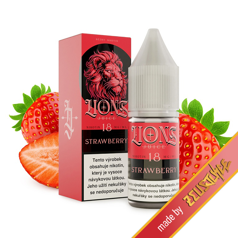 Lions Juice Strawberry freebase 10 ml 12 mg