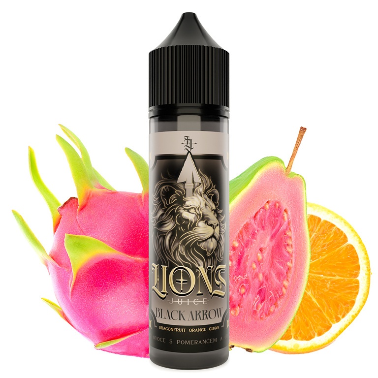 Lions Juice - S&V - Black Arrow - 10ml Dračí ovoce s pomerančem a Guavou