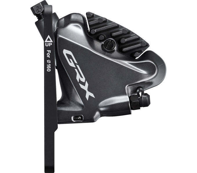 SHIMANO brzda GRX BR-RX810 kot (hydr) třmen přední flat mount polymer + chladič pro 160 RT