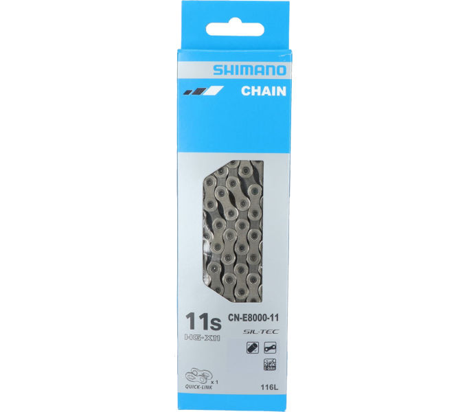 SHIMANO řetěz E-BIKE CN-E8000-11 11rychl 116čl. s rychlospojkou 1 ks