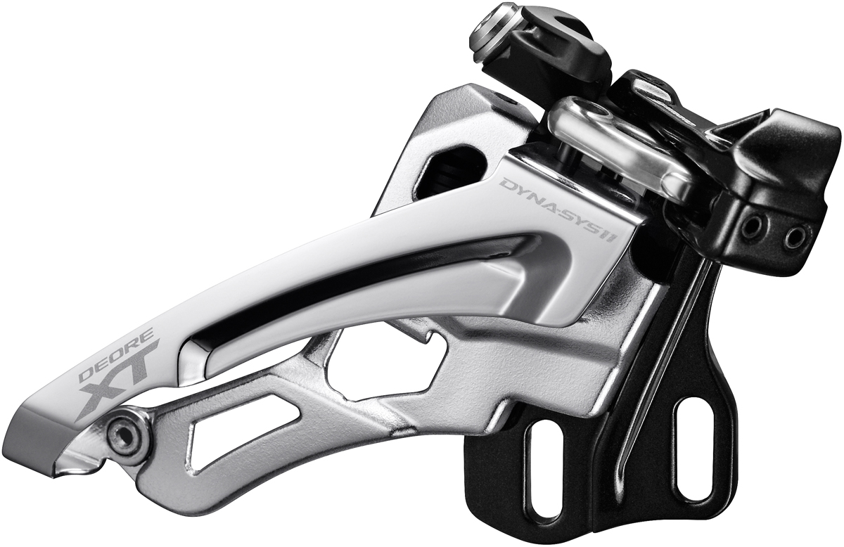 SHIMANO přesmykač XT FD-M8000 pro 3x11 př mont E-typ bez BB Side-swing front pull pro 40z