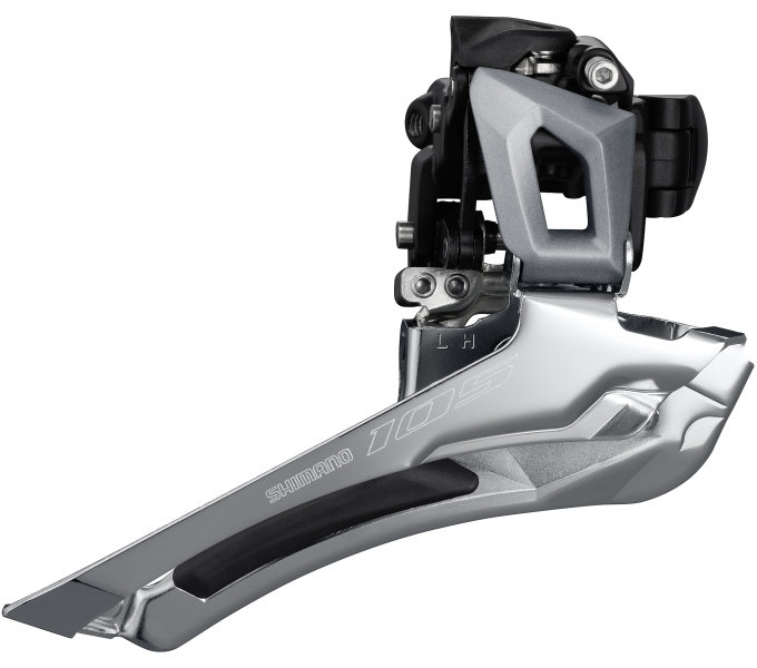 SHIMANO přesmykač 105 FD-R7000 pro 2x11 navářka Down Swing/61-66 pro 46-53z max 16z kapac bal