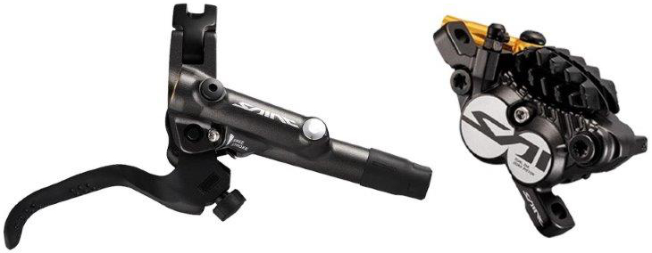 SHIMANO kot brzd-set SAINT BR-M820+BL-M820 zad/pravá J-kit (BL) bez adapt kov + chl BH90/170cm