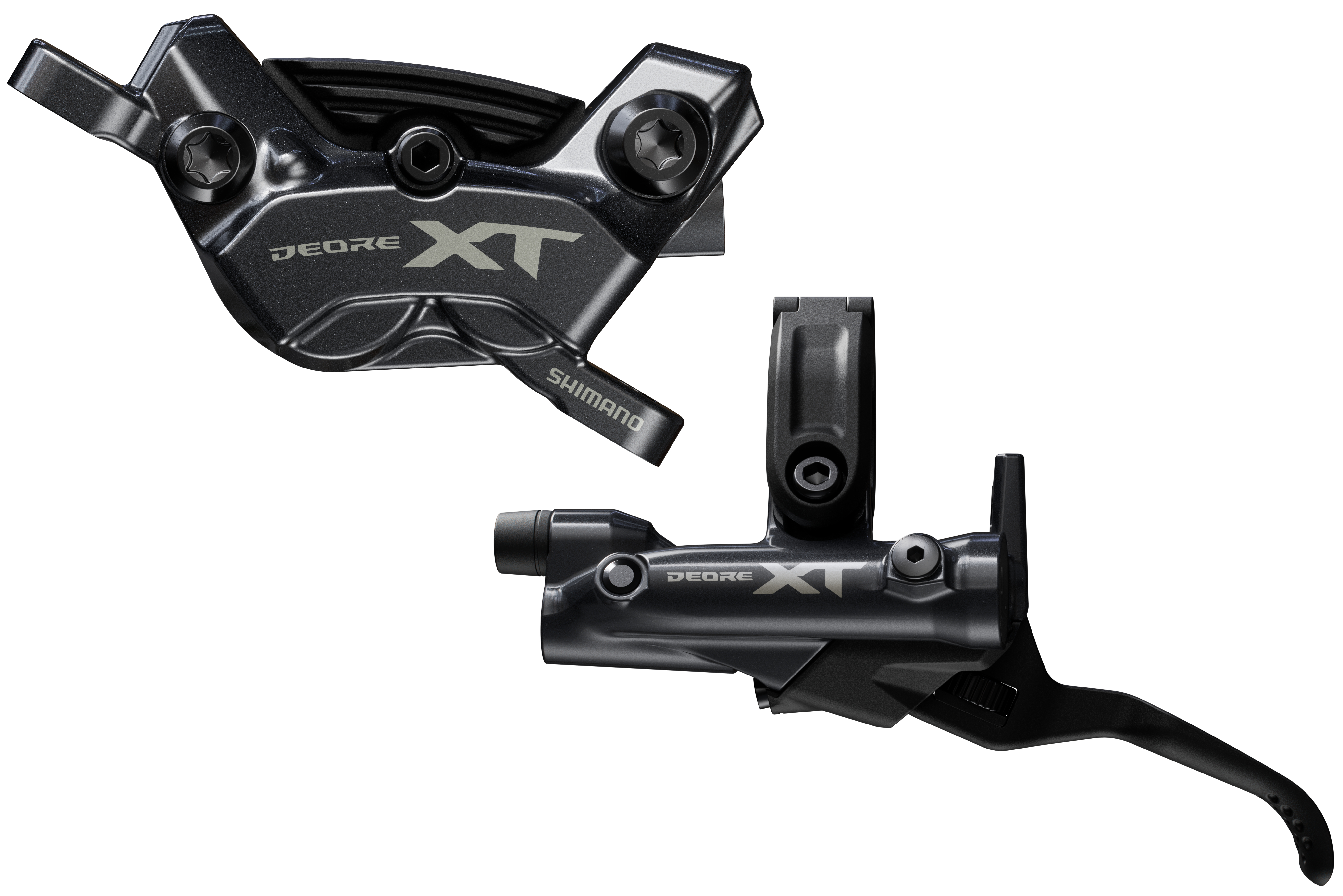 SHIMANO kot brzd-set XT BR-M8220+BL-M8200 před/levá J-kit (BL) bez adapt kov + chl BH90/100cm