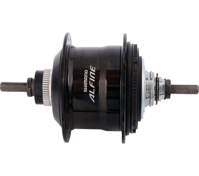 SHIMANO nába ALFINE SG-S7001-8 OLD 135 mm 8 rychl 32 děr kot / CL černá osa 187mm