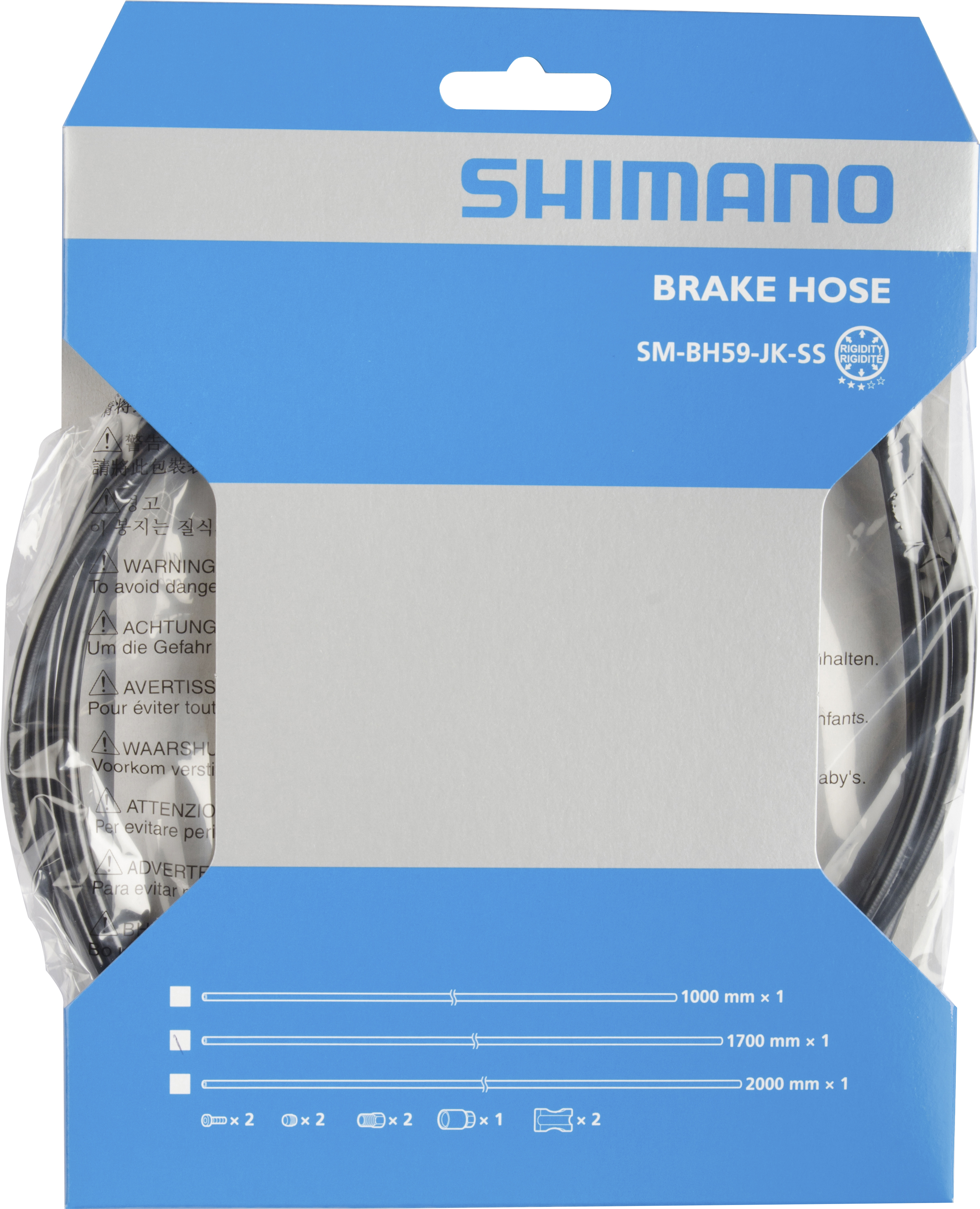 SHIMANO brzdová hadička 1700mm pro SM-BH59-JK-SS, černá