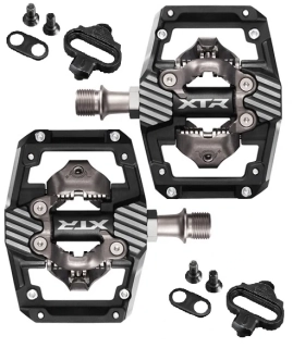 SHIMANO pedály XTR PD-M9220 SPD zarážky CL-MT001 bez odrazek černá