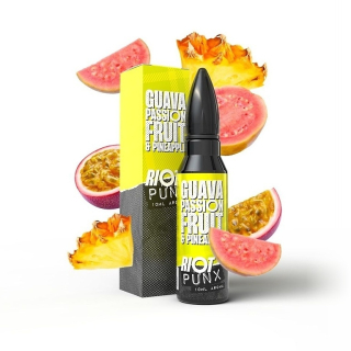 Příchuť Riot Squad PUNX S&V: Guava, marakuja a ananas objem 10ml tabáková nálepka Kolek Q