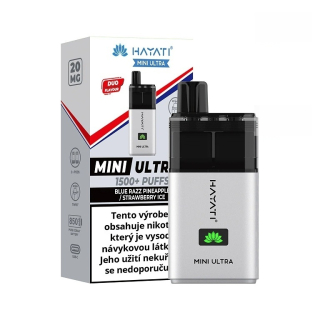 Hayati Mini Ultra Blue Razz Pineapple Strawberry Ice 20mg 1500 potahů 1ks