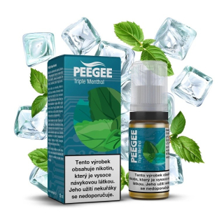 PEEGEE Trojitý mentol 10 ml 18 mg