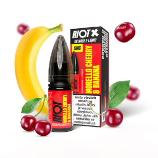 Riot X Salt Morello Cherry & Banana 10 ml 5 mg