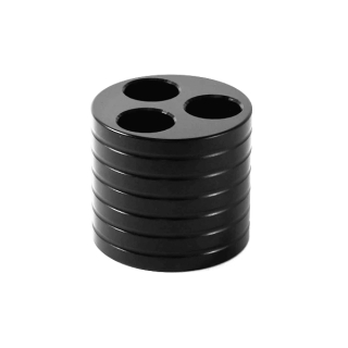 Stojánek e-cigaret kov 3 komory černý