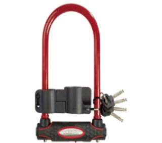 MasterLock zámek podkova, 13 mm x 280 mm x 110 mm, klíč, červená (8195)