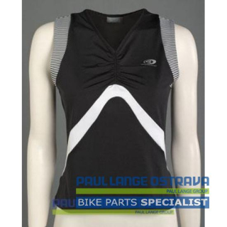 SHIMANO dámský top, černá/zelená, XL