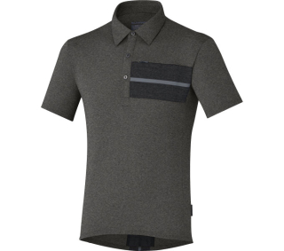 SHIMANO TRANSIT polo, havraní, XXXL