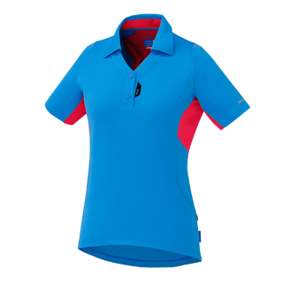 SHIMANO dres polo, dámský, lightning modrá, M