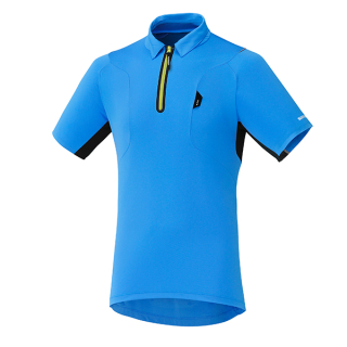 SHIMANO dres polo, lightning modrá, XXL