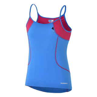 SHIMANO dámské TOURING tílko, modrá/malinová, M