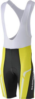 SHIMANO PRINT kraťasy s laclem, lime žlutá M