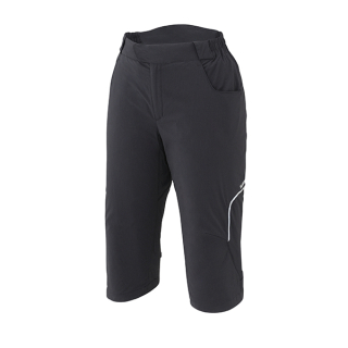 SHIMANO Touring 3/4 kalhoty, dámské, černá, XL
